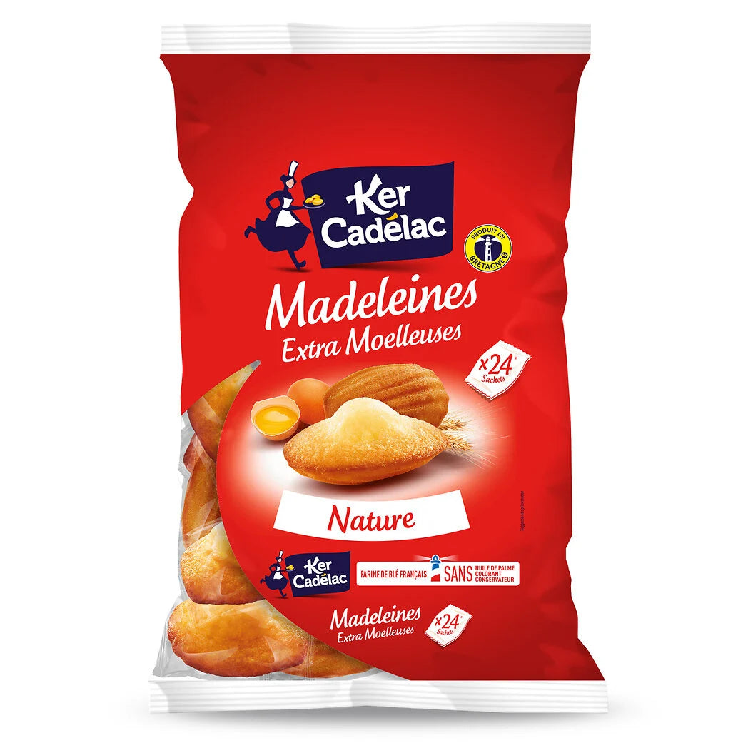 KER CADELAC Plain Madeleines Individual Sachets 600g*