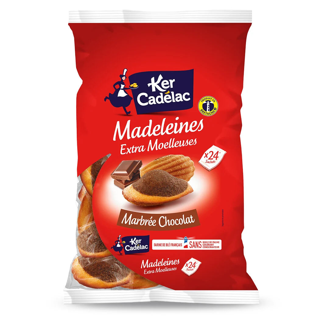Madeleines marbrées au chocolat KER CADELAC 600g
