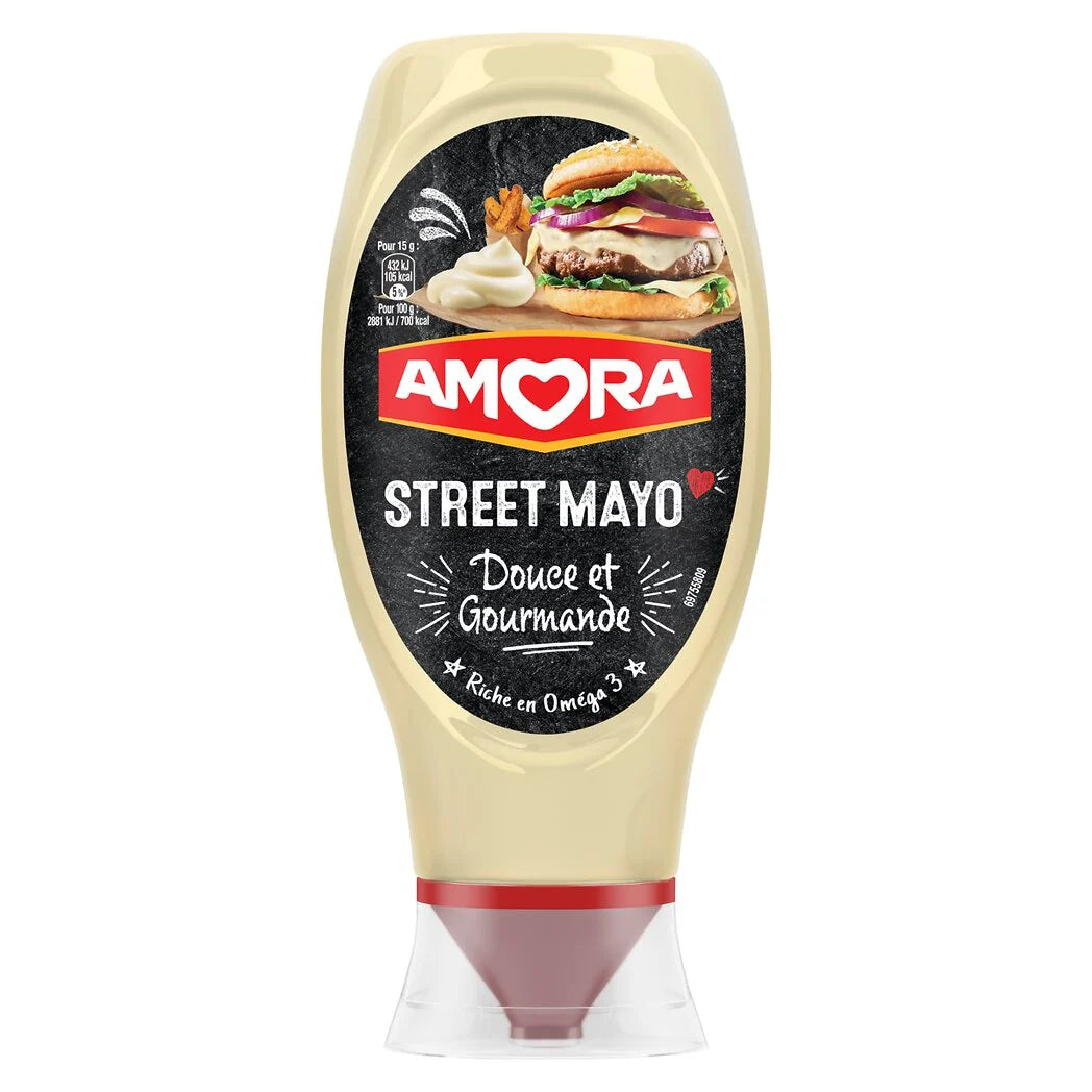 Maionese AMORA Street - Maionese suave e saborosa 398g
