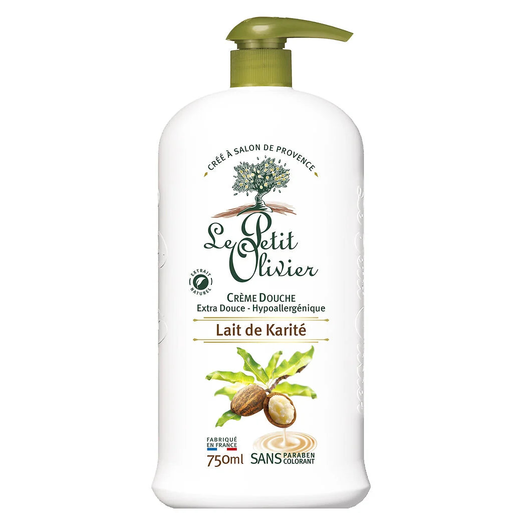 LE PETIT OLIVIER Extra-Mild & Moisturizing Shea Milk Shower Cream 750ml