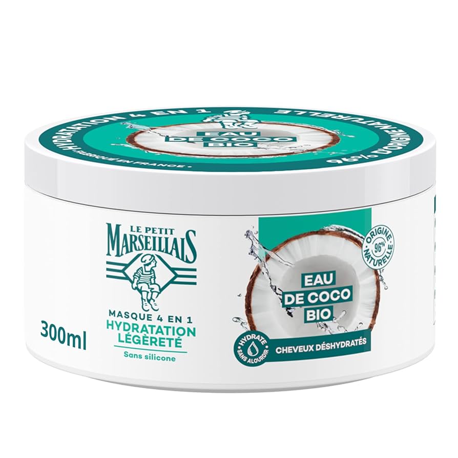 LE PETIT MARSEILLAIS 4-in-1 Moisturizing Hair Mask Organic Coconut Water 370ml