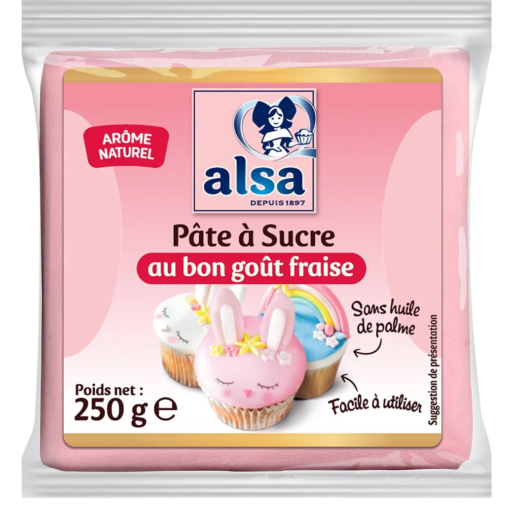 Pasta americana sabor morango ALSA 250g