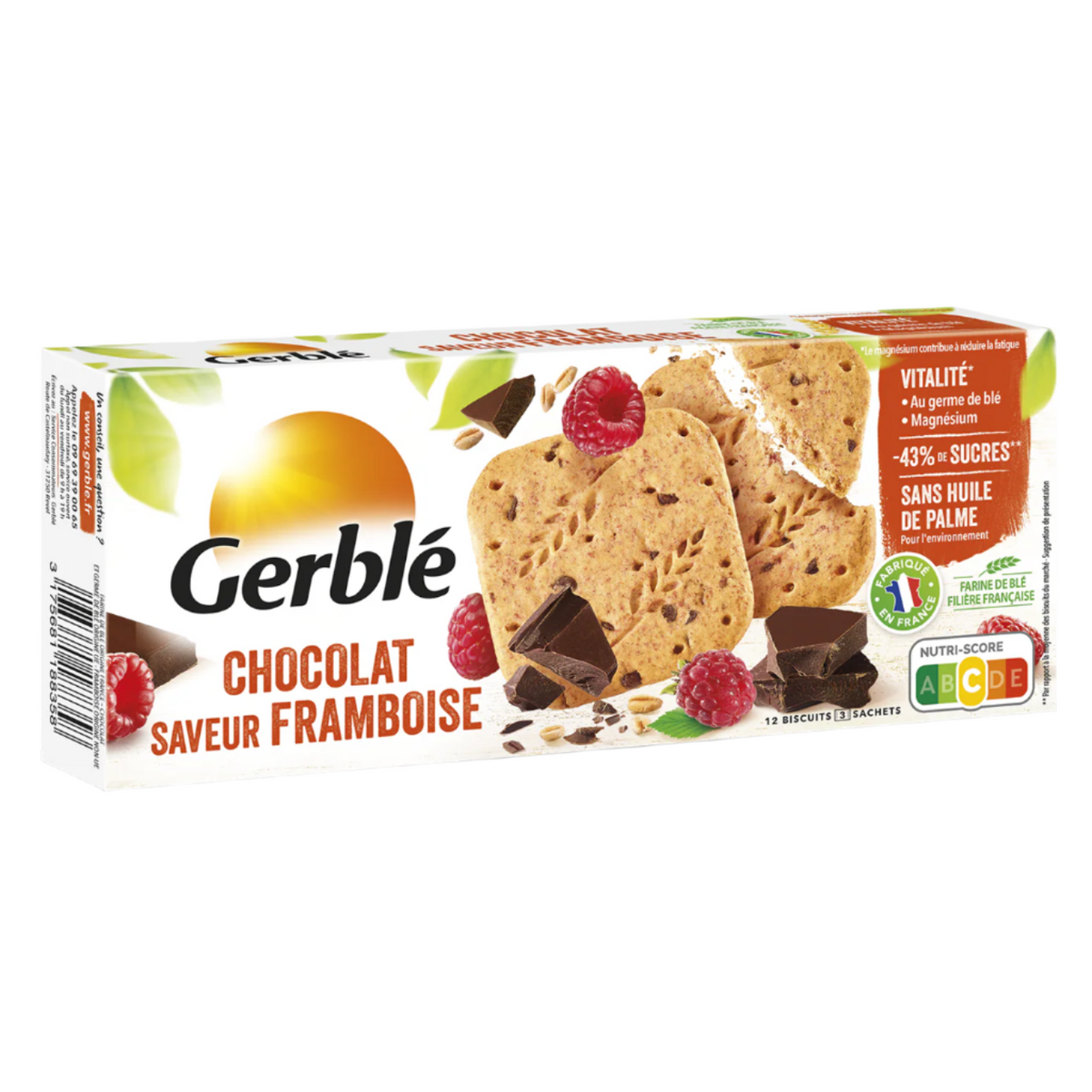GERBLÉ Schokolade Himbeere Shortbread 140g
