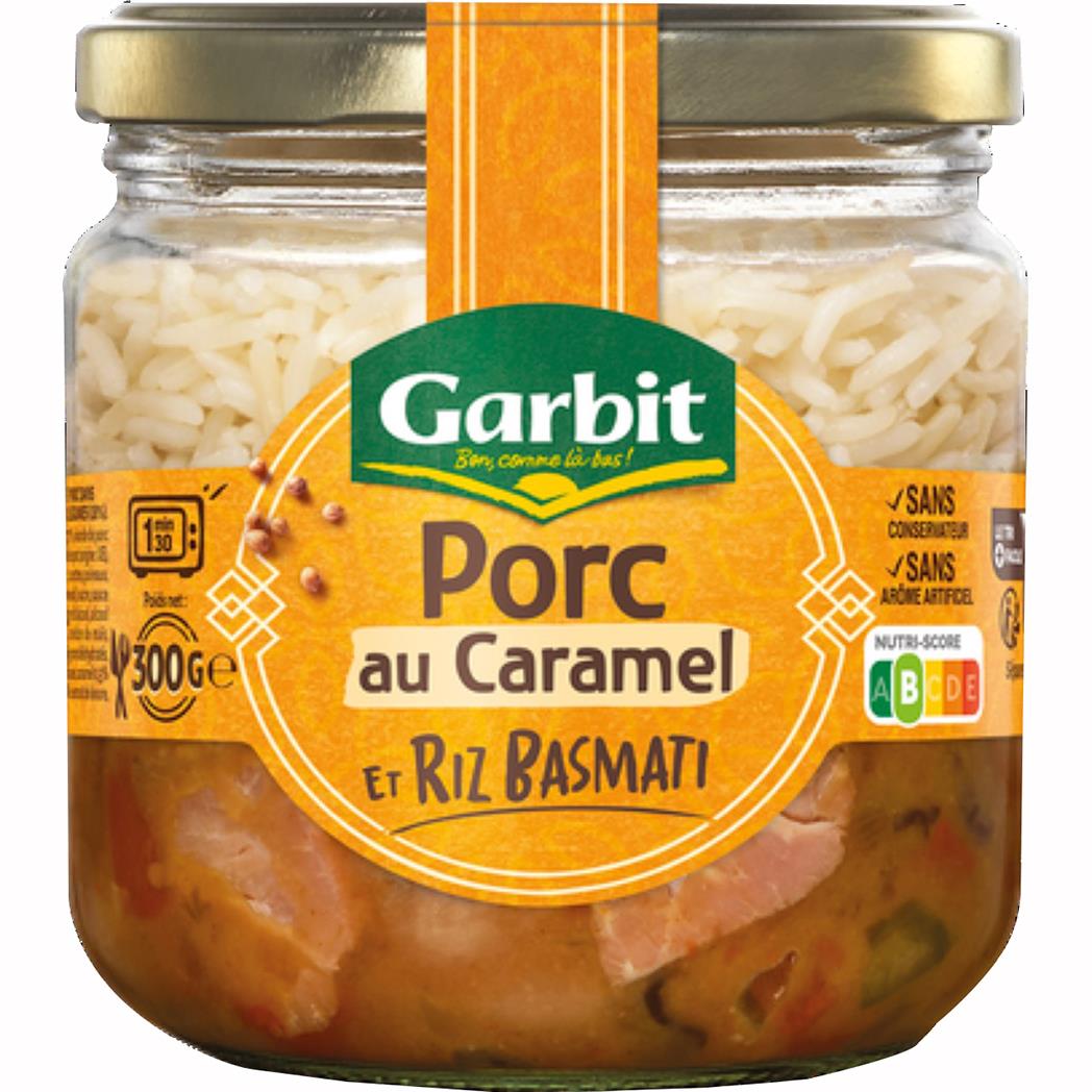 Cerdo con caramelo y arroz basmati GARBIT 300g