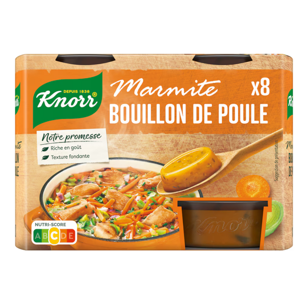 KNORR Hühner-Fondtöpfe 8 Kapseln - 224 g
