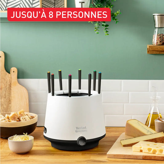 Conjunto de Fondue TEFAL RichesMonts, Antiaderente, 8 Pessoas, Parede Isolada