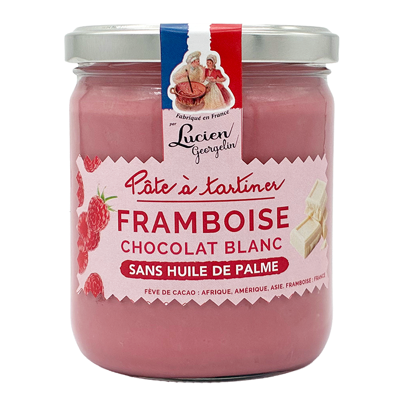 LUCIEN GEORGELIN Raspberry and white chocolate spread - 400g