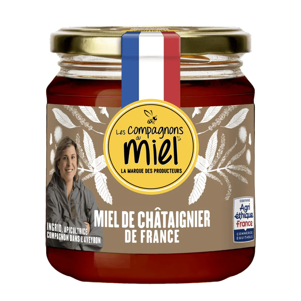 LES COMPAGNONS DU MIEL French Chestnut Honey 375g