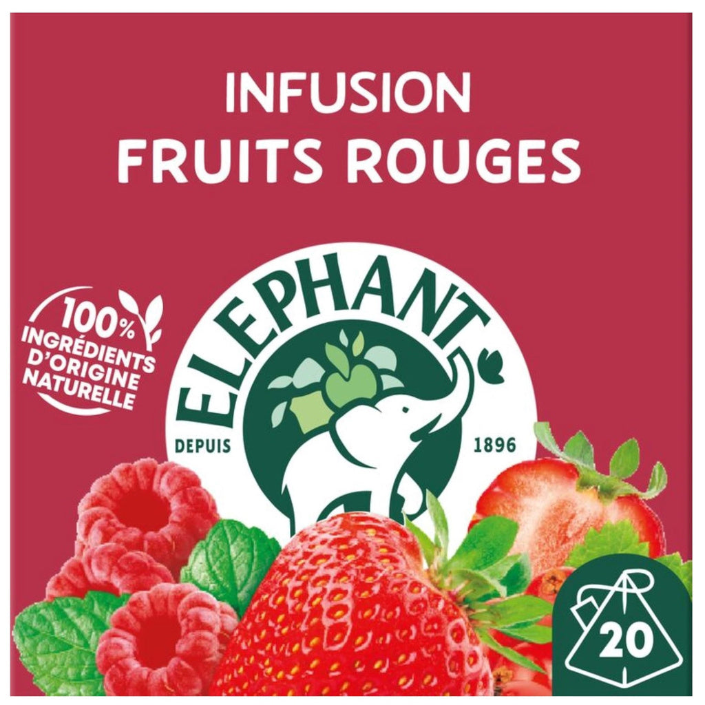 ELEPHANT Strawberry, Raspberry, Redcurrant & Mint Infusion x20