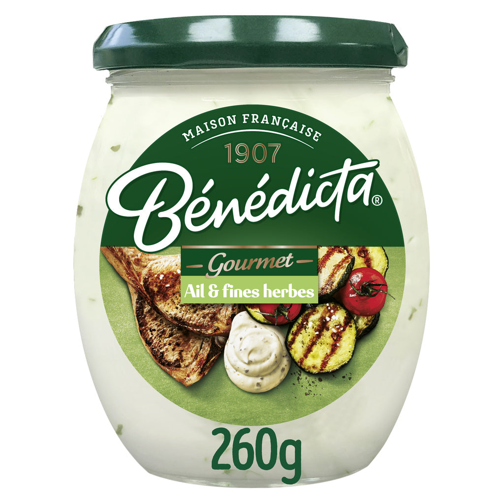 BENEDICTA Sauce Knoblauch und Kräuter 260g