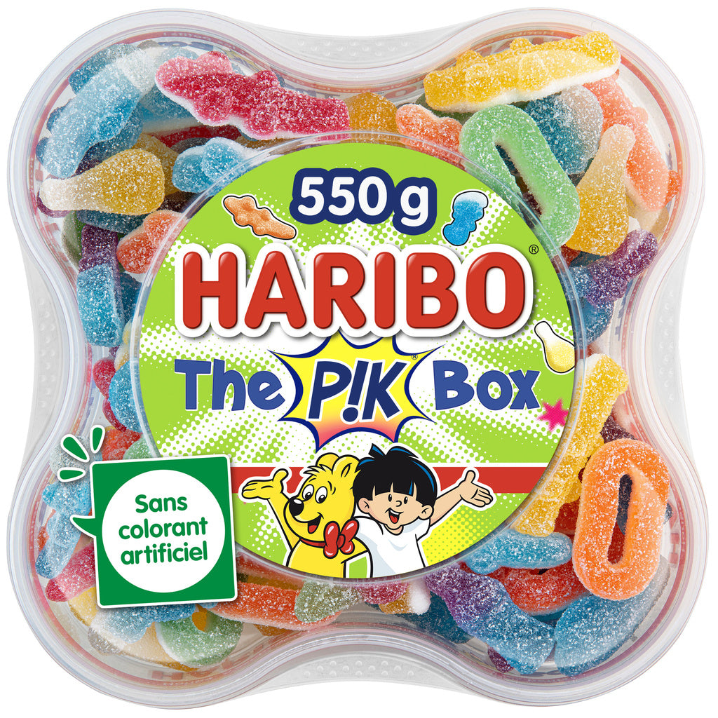 HARIBO Pik Box saure Bonbons 550g