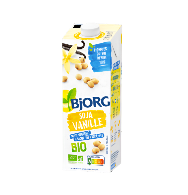 BJORG Bebida vegetal de soja orgánica con vainilla 1L