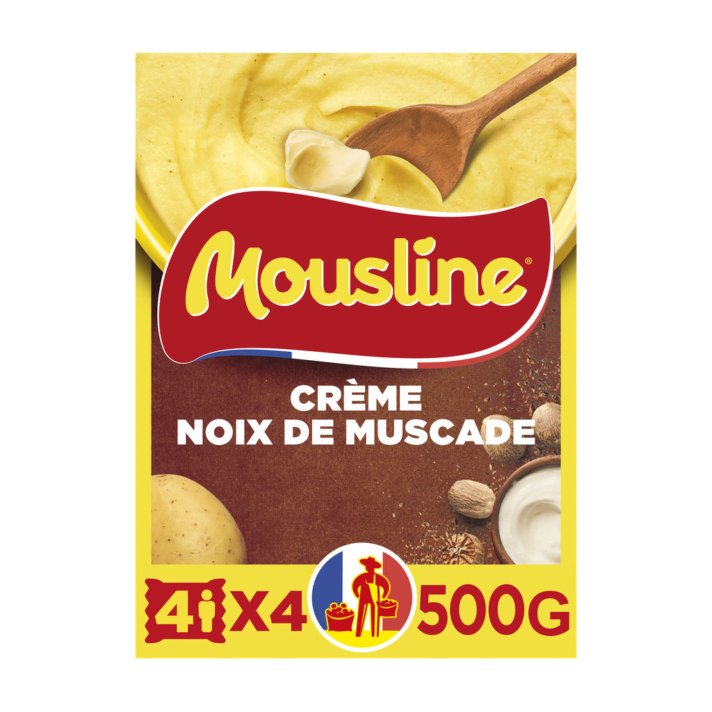 MOUSLINE mashed potatoes cream and nutmeg 4x125g