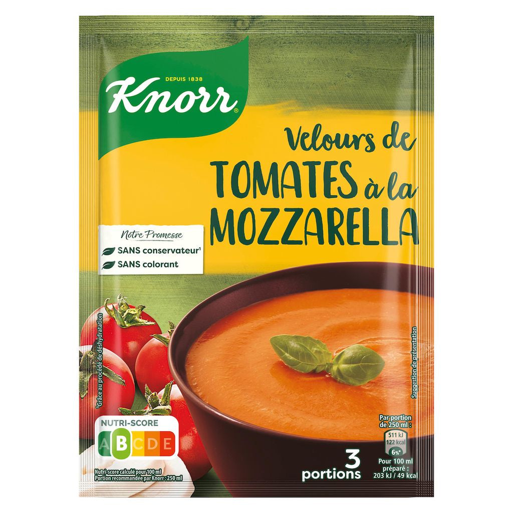 Sopa aveludada de tomate com muçarela KNORR 96g