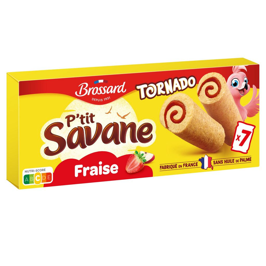 BROSSARD P'tit Savane soft strawberry cakes 175g
