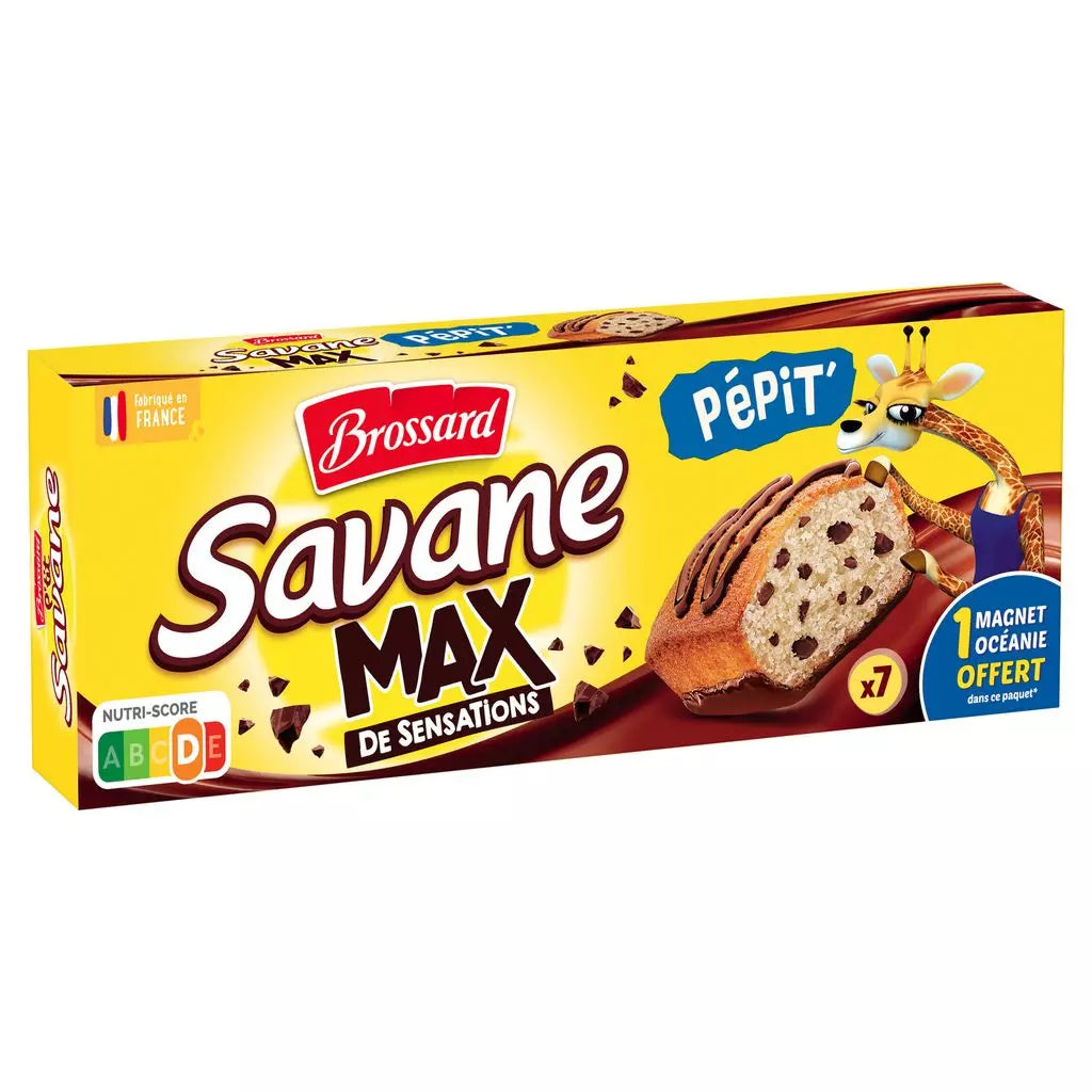 BROSSARD Savane Max Chocolate Chip Cakes – 210g