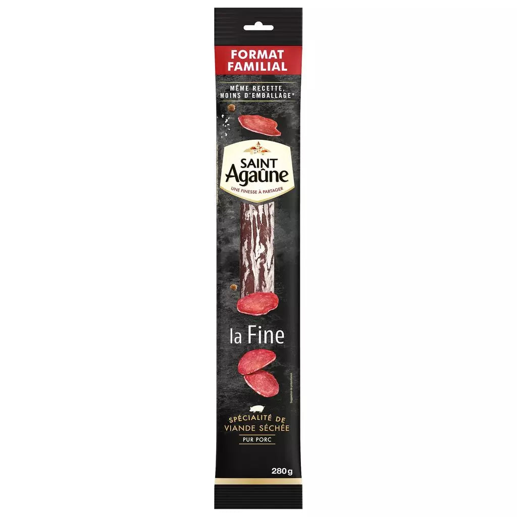 Linguiça Seca La Fine Nature Dry Sausage 280g da Saint Agaune