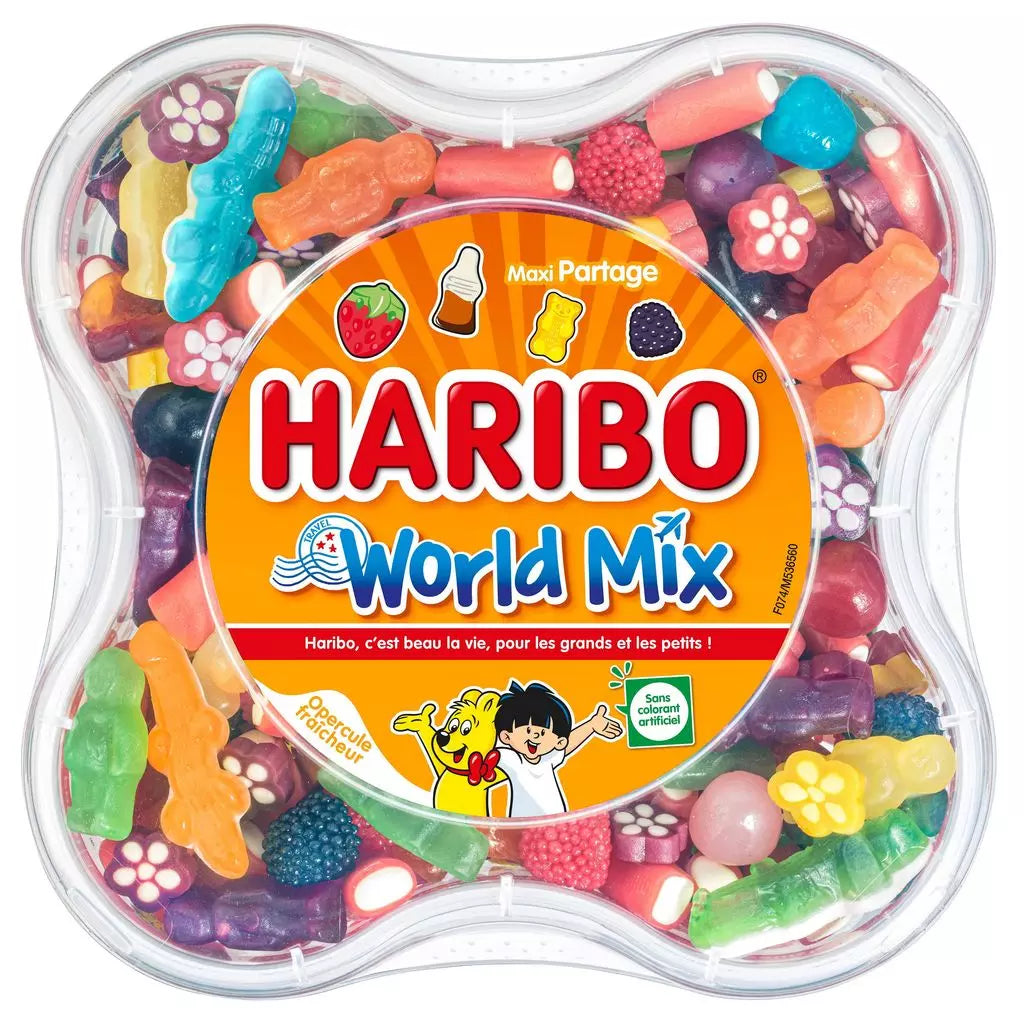 HARIBO World Mix Assorted Candy Box 750g