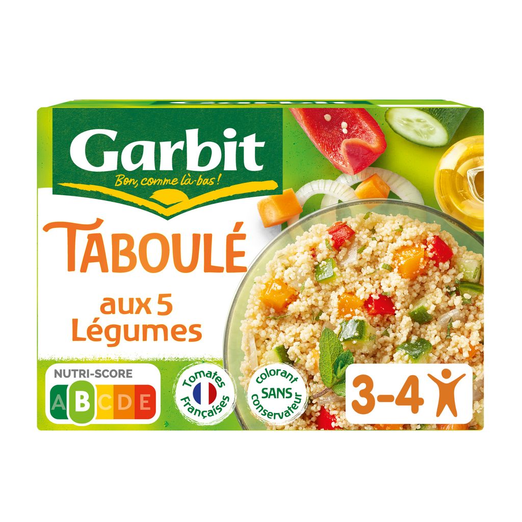 Tabulé GARBIT con 5 verduras 525g
