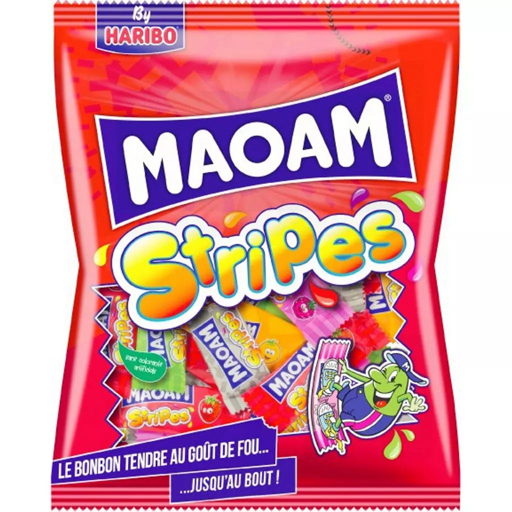 MAOAM Stripes Fruity Candies in Individual Packets 250g