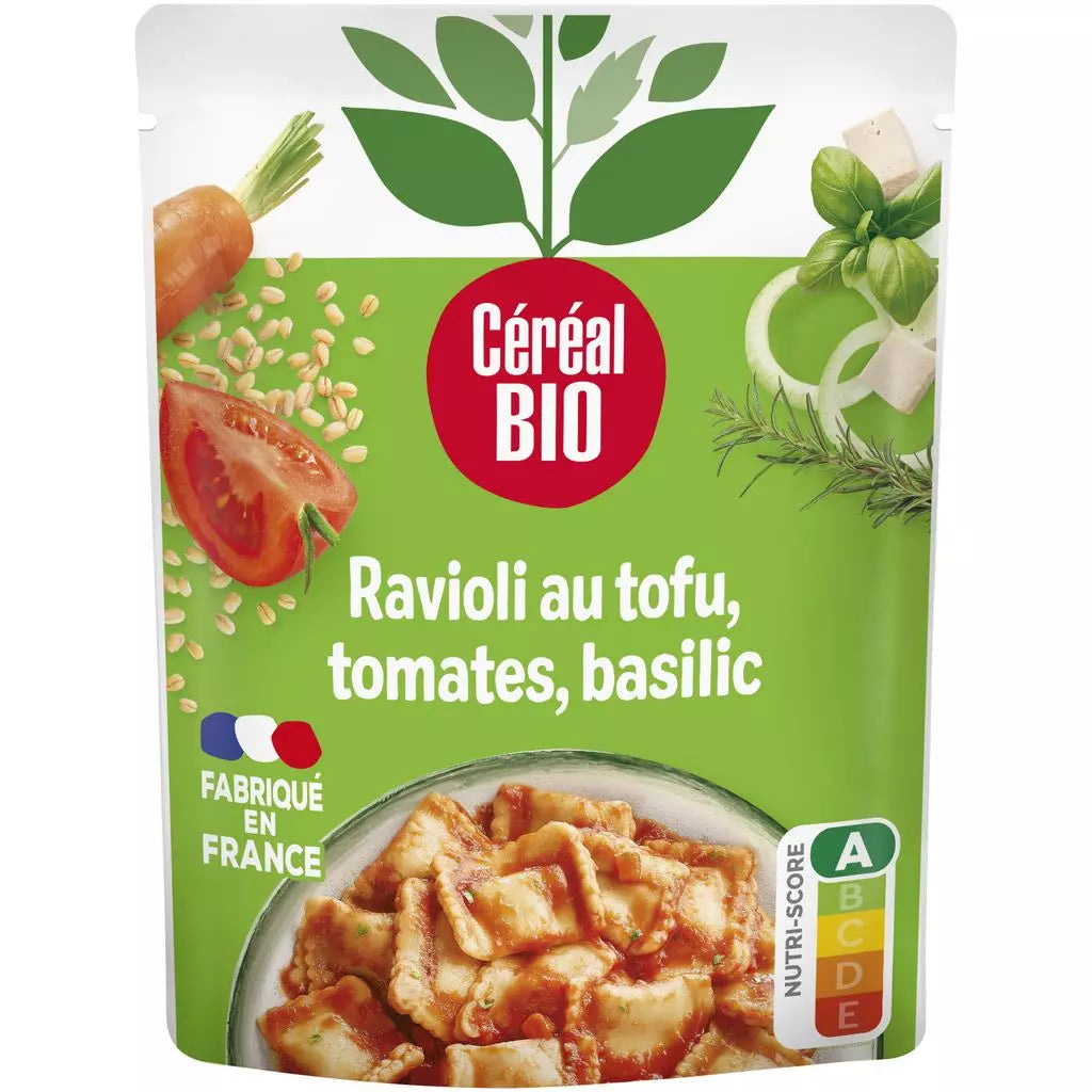 CEREAL BIO Ravioli with Tomatoes, Tofu & Basil – 250g