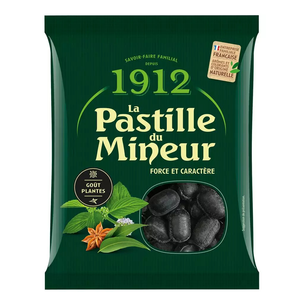 VERQUIN 1912 Bergarbeiter-Pastillen – Bonbons mit Pflanzenextrakten 200g