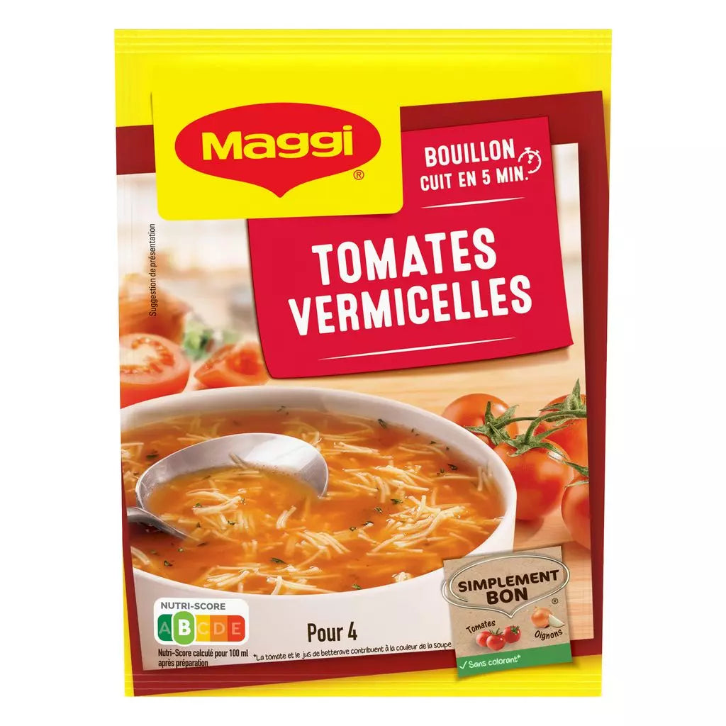 Soupe déshydratée tomate et vermicelles MAGGI (70g, pour 4 personnes) 70g