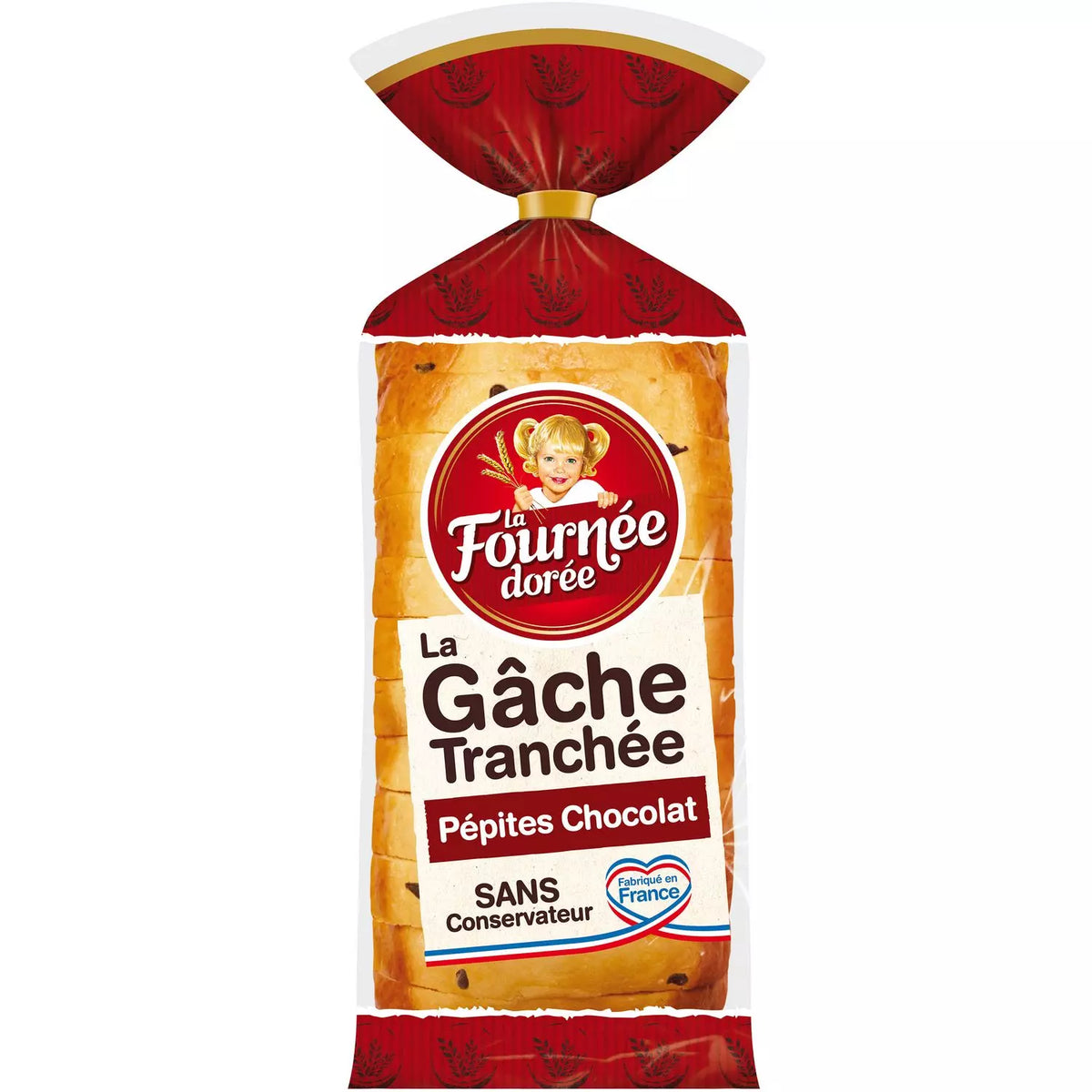 LA FOURNÉE DORÉE Gâche Tranchée with chocolate chips 500g*