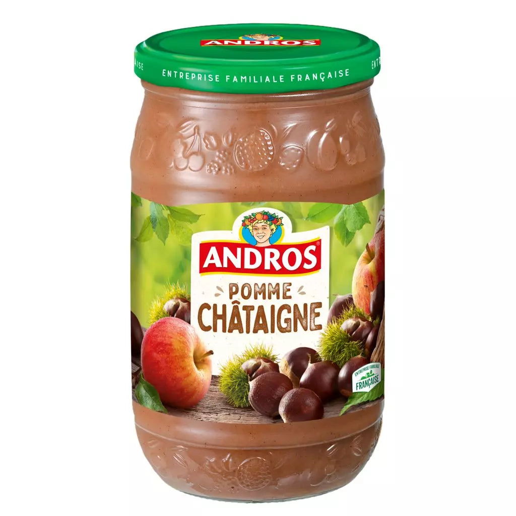 Purè di mele e castagne ANDROS in vasetto – 785g