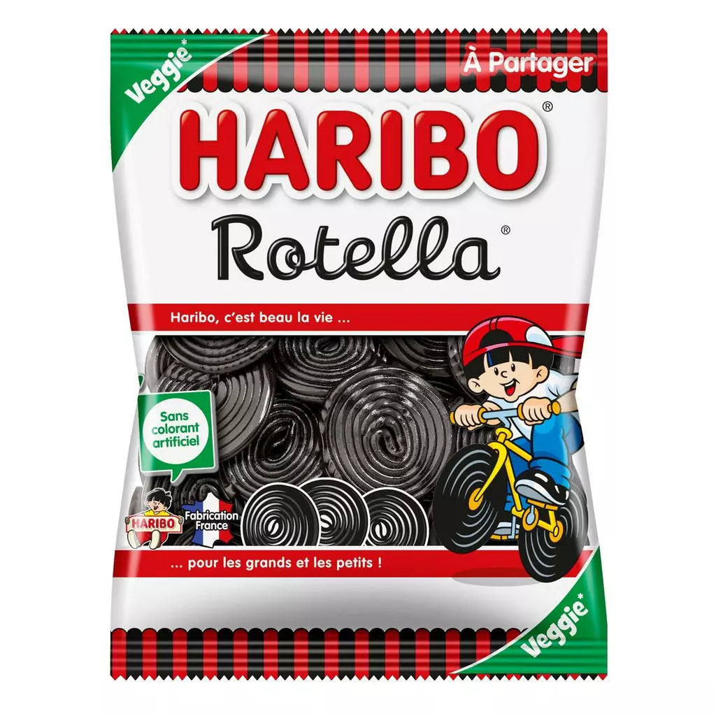 HARIBO Rotella Licorice Candies, Vegetarian 300g
