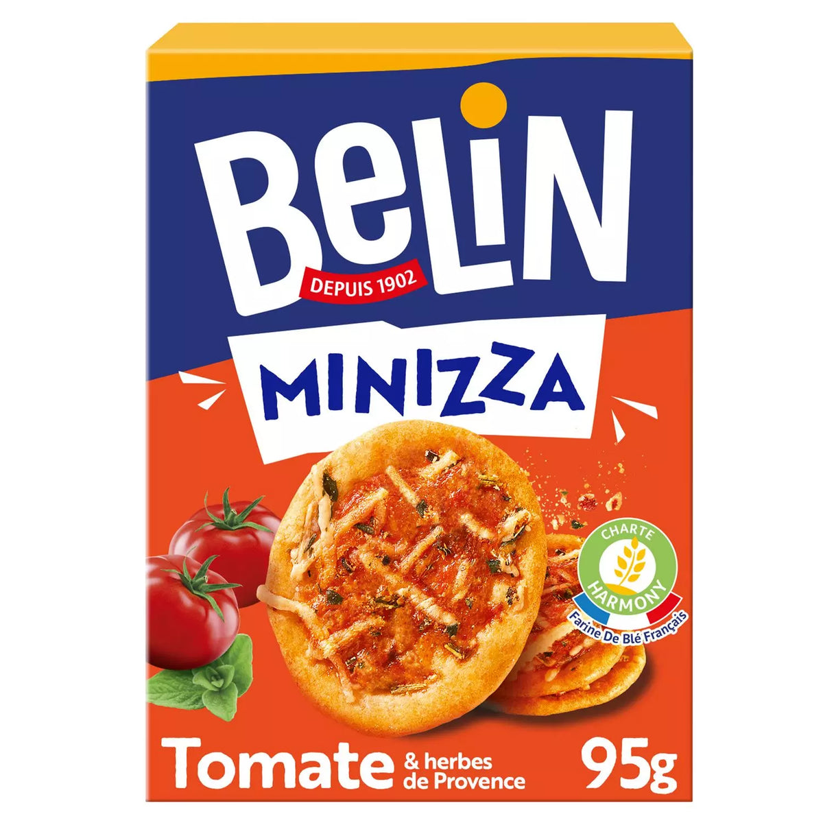 BELIN Biscuits Crackers with the tomato and with Provence herbs Minizza 95g