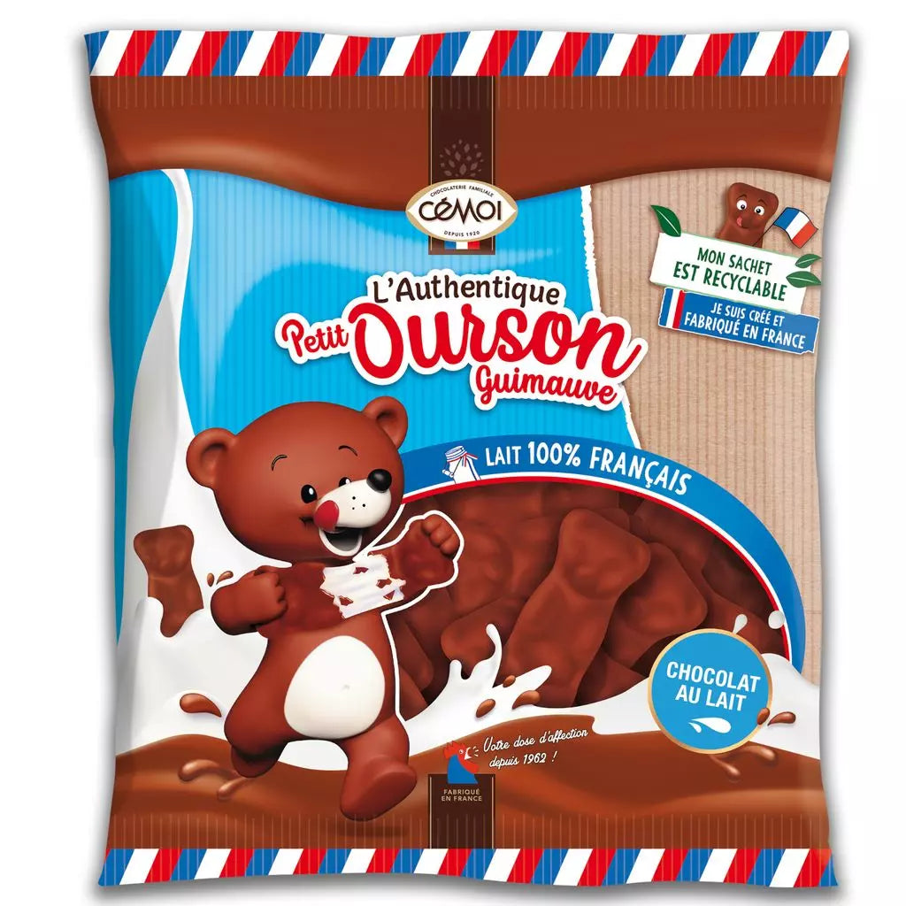 Ursinhos de Chocolate ao Leite com Marshmallow CEMOI 170g