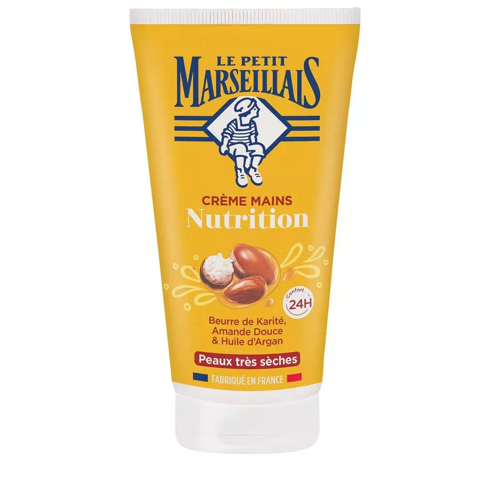 LE PETIT MARSEILLAIS Creme para as mãos nutrição pele muito seca manteiga de karité amêndoa doce óleo de argan 75ml