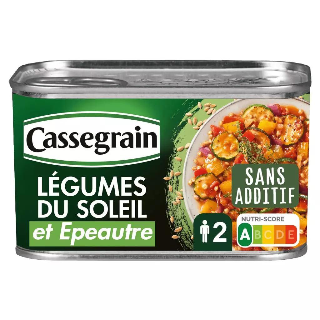 Cassegrain vegetables of soleil and épeautre 375g