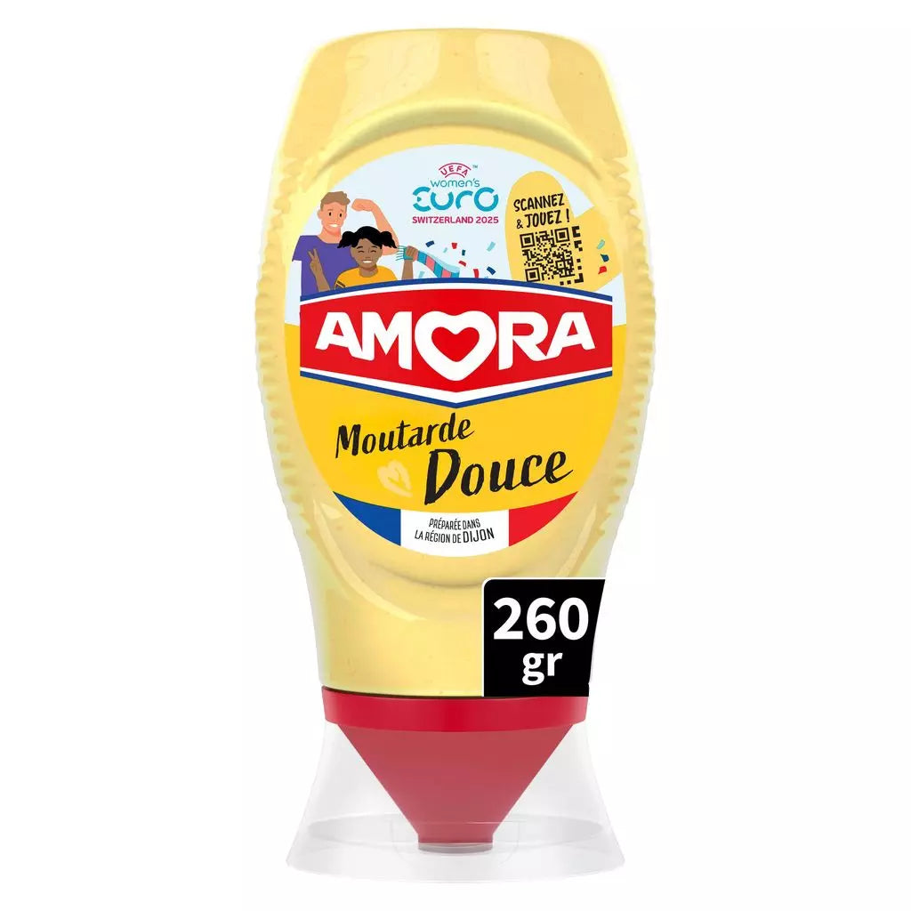 AMORA Mild & Fine Mustard Flexible Bottle – 260g