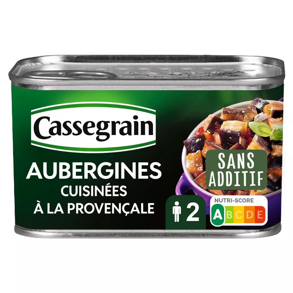 Cassegrain Aubergines cuisinées à la provençale 375g