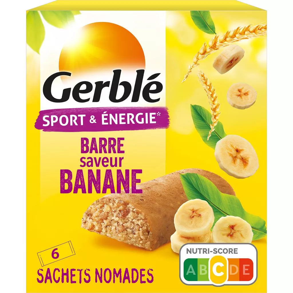 Barrette energetiche alla banana GERBLE 6x25g