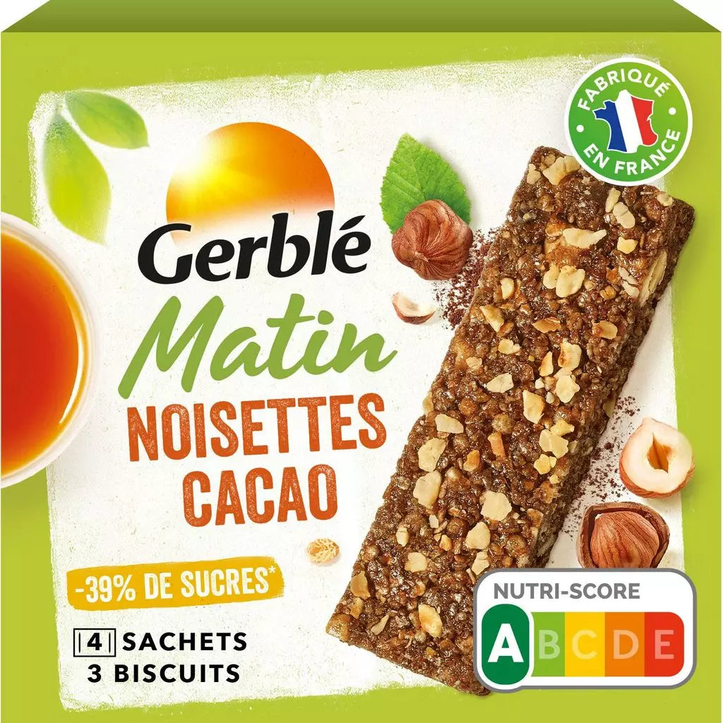 GERBLE Hazelnut Cocoa Breakfast Bar 120g