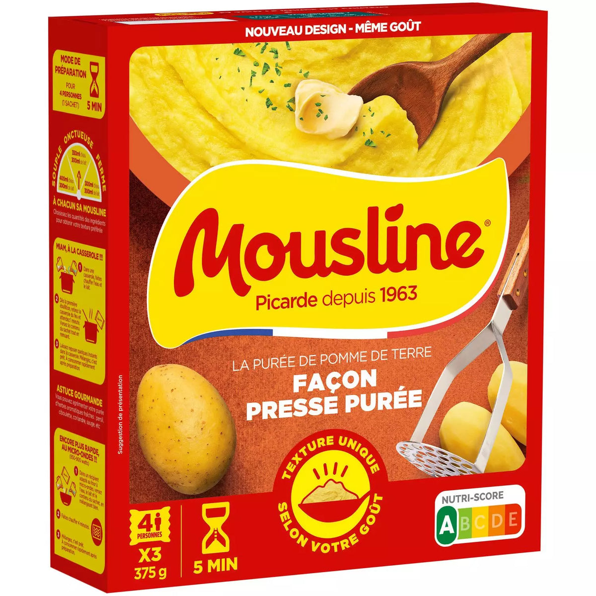 MOUSLINE Purê de batatas estilo clássico 375g