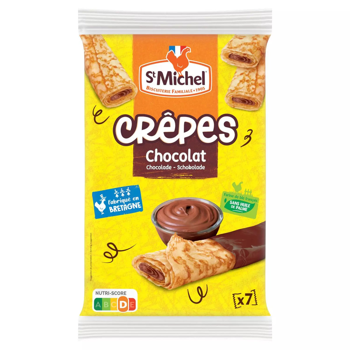 ST MICHEL Crêpes with chocolate-hazelnut filling 202g (7 Crêpes)*