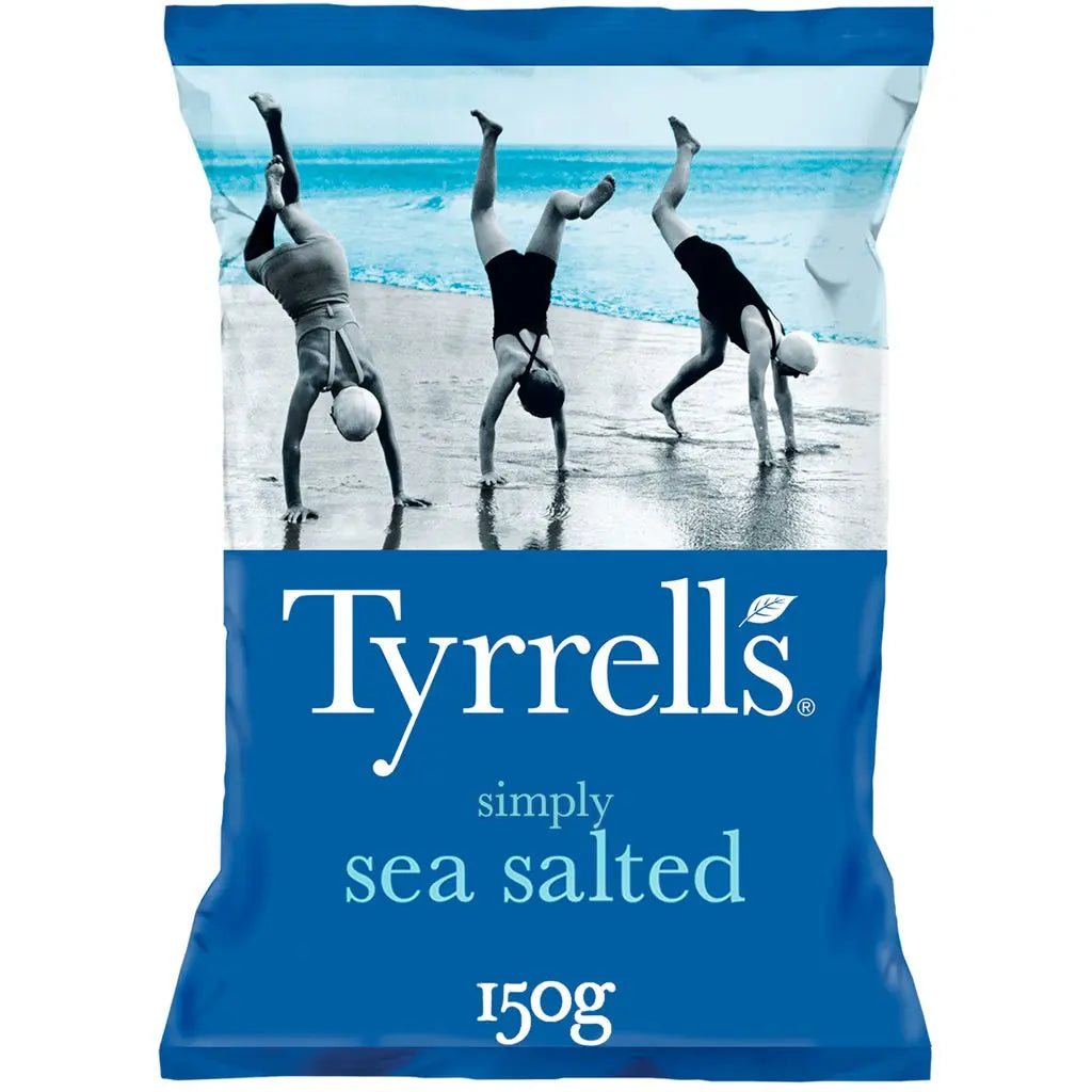 TYRRELL'S Chips finement salées au sel de mer 150g