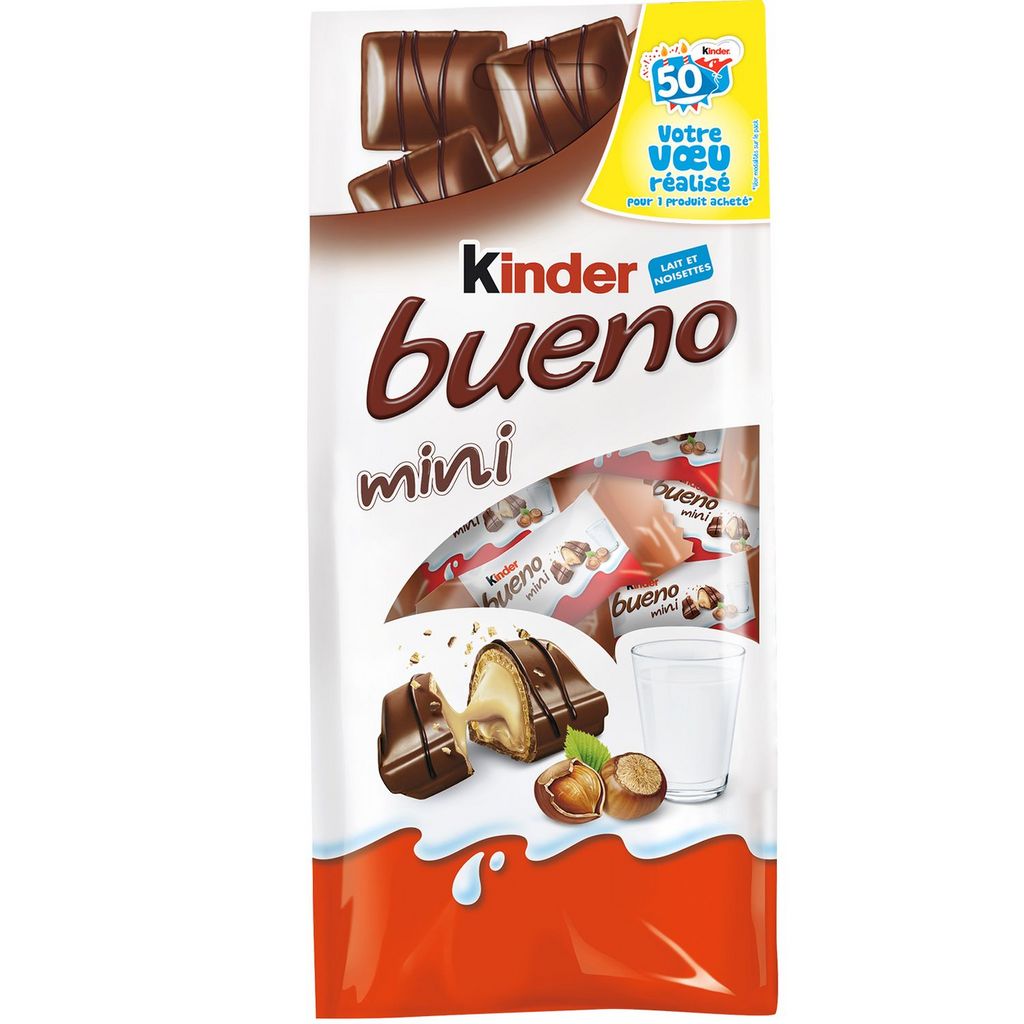 Mini barritas de chocolate KINDER Bueno 108g