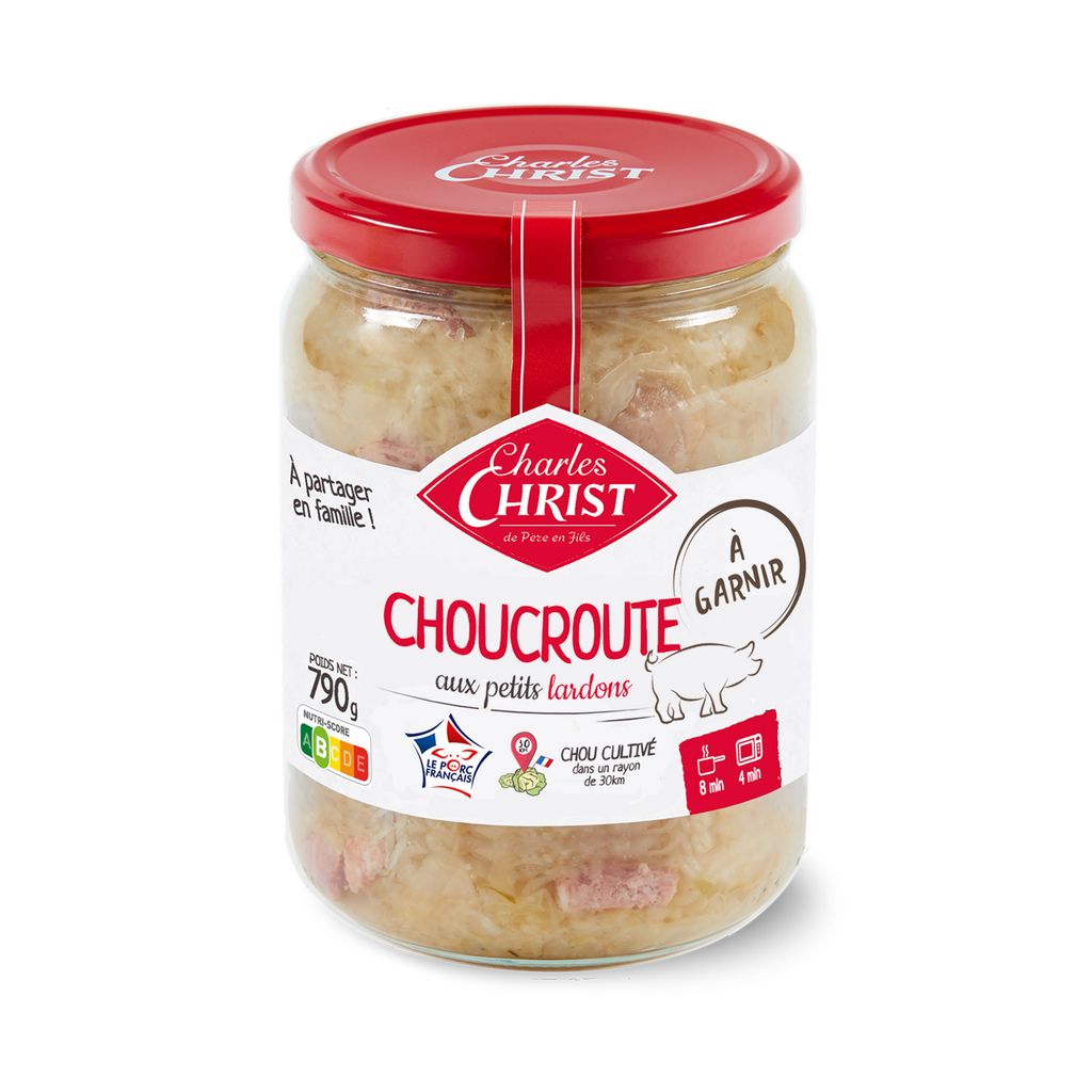 CHARLES CHRIST Sauerkraut with Bacon Bits 790g