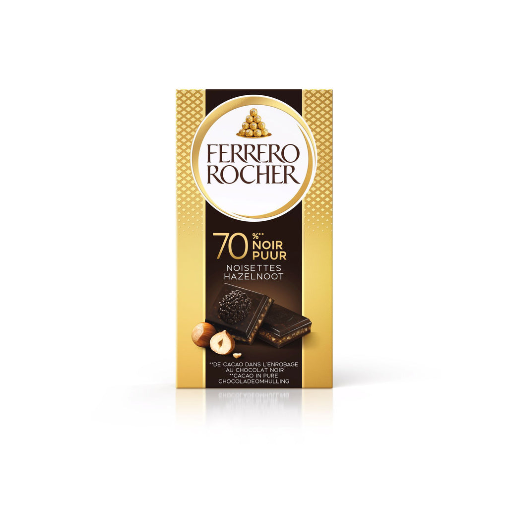 FERRERO ROCHER - Dark Chocolate with Hazelnuts 90g
