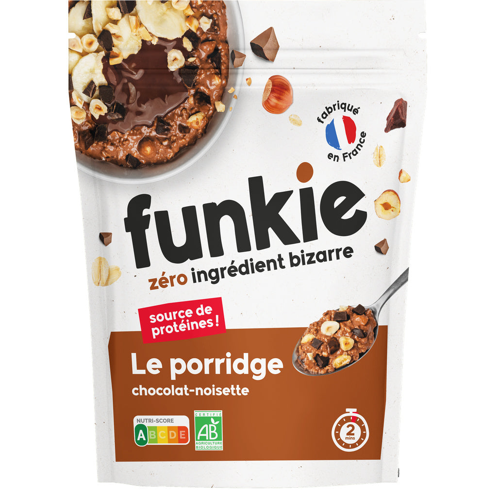 Porridge de chocolate com avelã FUNKIE 280g
