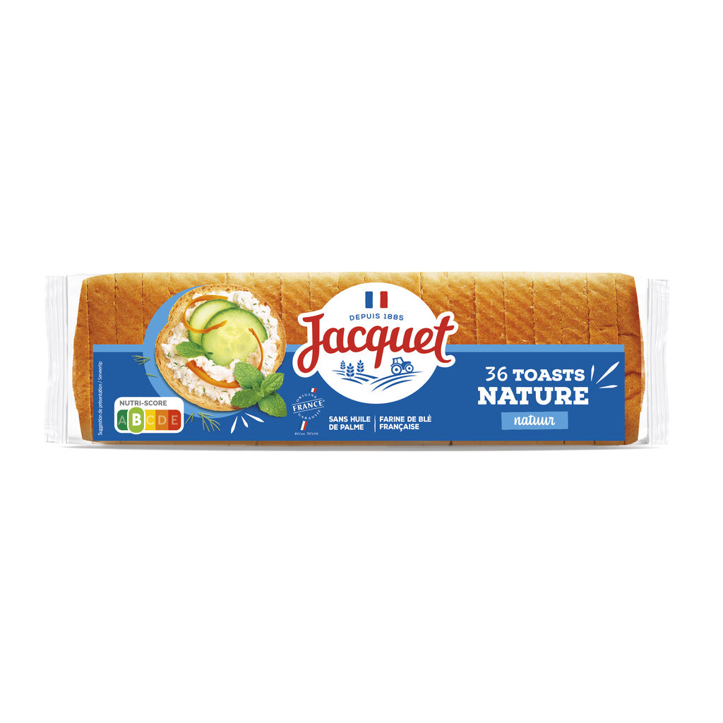 JACQUET Pain canapés ronds nature x36 - 250g*