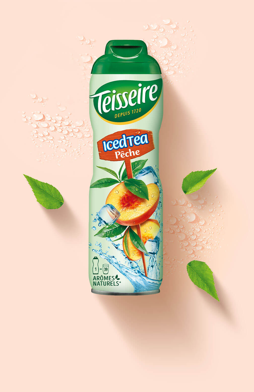 Sirop de thé glacé à la pêche TEISSEIRE - 60cl