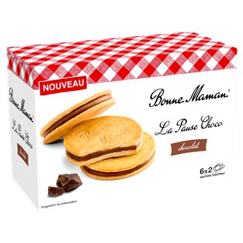 BONNE MAMAN Biscuits La pause choco - 235g