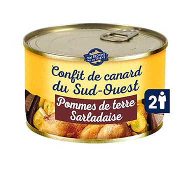 UNSERE REGIONEN HABEN TALENT Entenconfit aus dem Südwesten Kartoffel 1065g