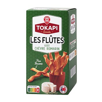 MARQUE REPÈRE Flûtes Chèvre/romarin - 100g